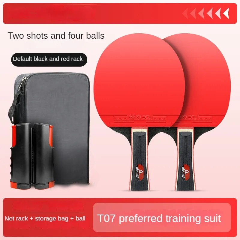 Table Tennis Net - Training Entertainment 2 Rackets and Net