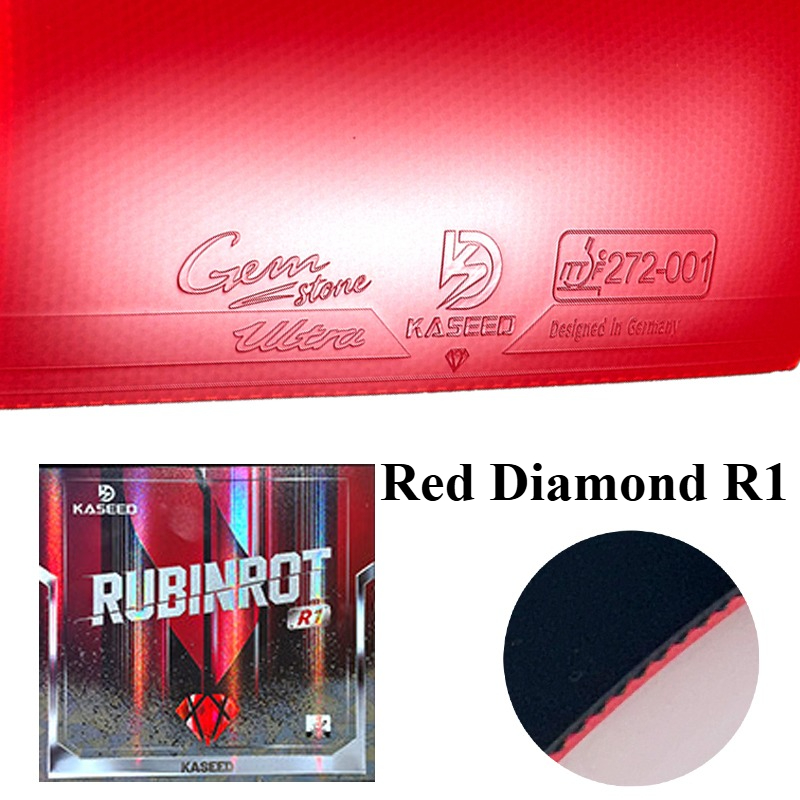 Table Tennis Rubber Anti Spin - KASEED Red Diamond R1 Table Tennis