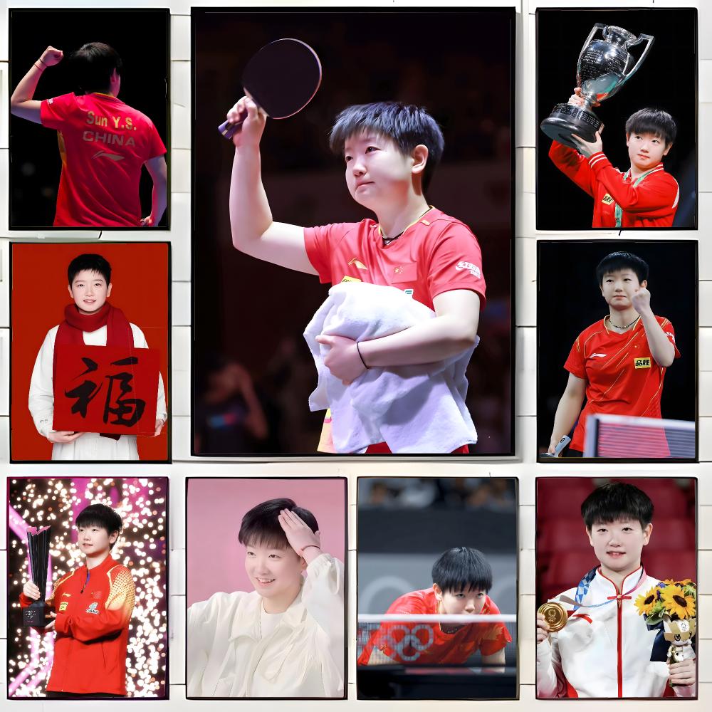 Table Tennis Champion - Champion Table Tennis Athlete S-Sun Yingsha