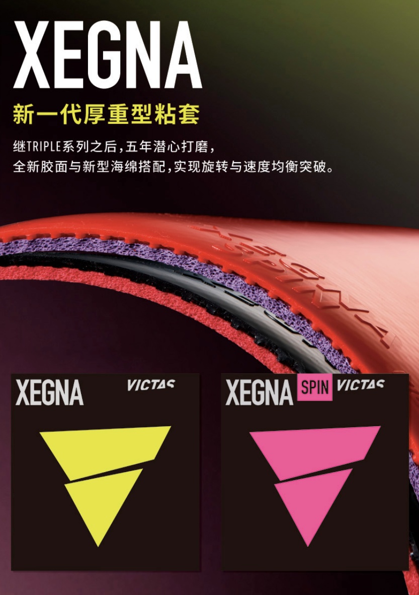 Table Tennis Rubber Anti Spin - VICTAS XEGNA SPIN /XEGNA