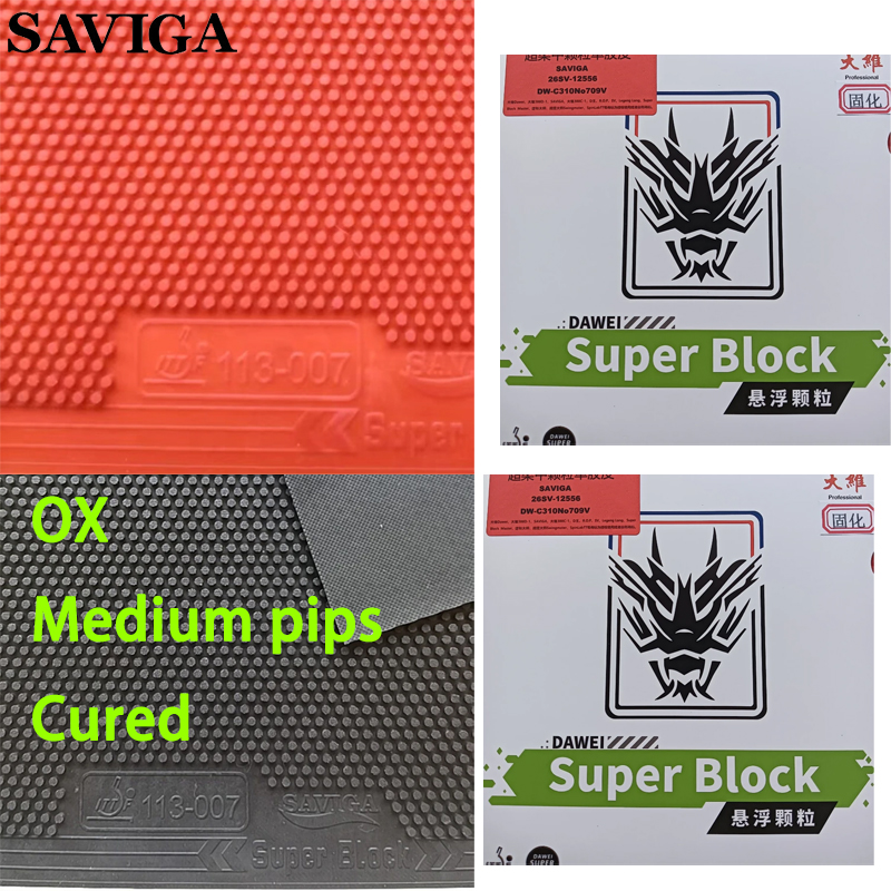 SAVIGA OX Long Pips Single Pin - Table Tennis Rubber Anti Spin review and price