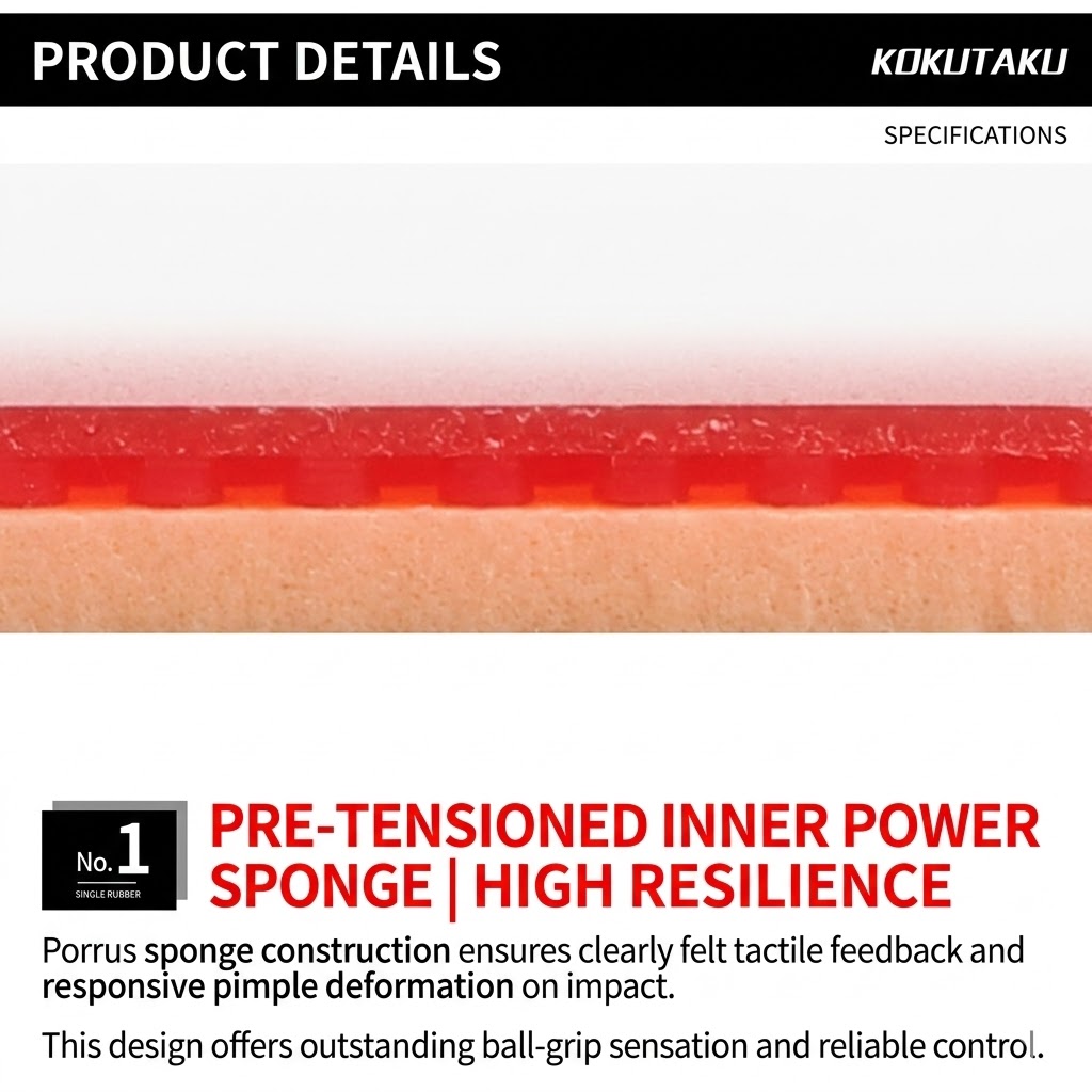 Kokutaku Sakura 868 Rubber Set - Table Tennis Rubber Anti Spin review and price